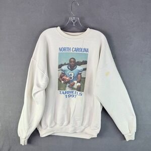 Vintage North Carolina Tar Heels Sweatshirt 1997 Greg Williams #3 Made In USA XL